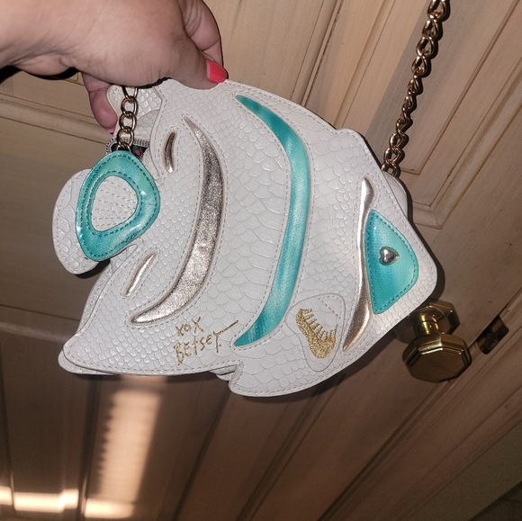 Betsey Johnson Handbags - Betsy Johnson Crossbody Fish Purse Plenty of Fish in the Sea
